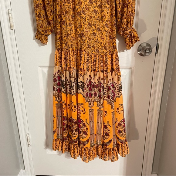 NWT Feeling Groovy Border Maxi Dress in Orange - Picture 11 of 14